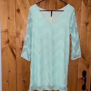 Mint blue dress